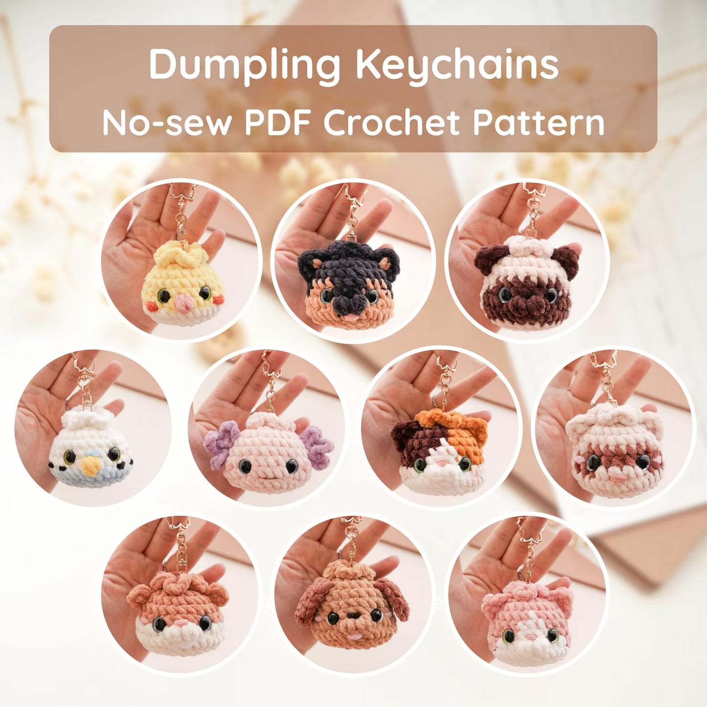 Pet Dumplings Amigurumi Animal Crochet Pattern