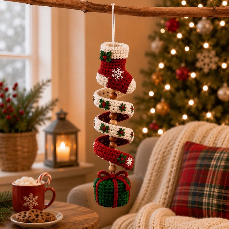 10 in 1 Christmas Crochet Spiral Pattern Bundle