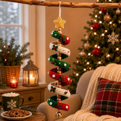 10 in 1 Christmas Crochet Spiral Pattern Bundle
